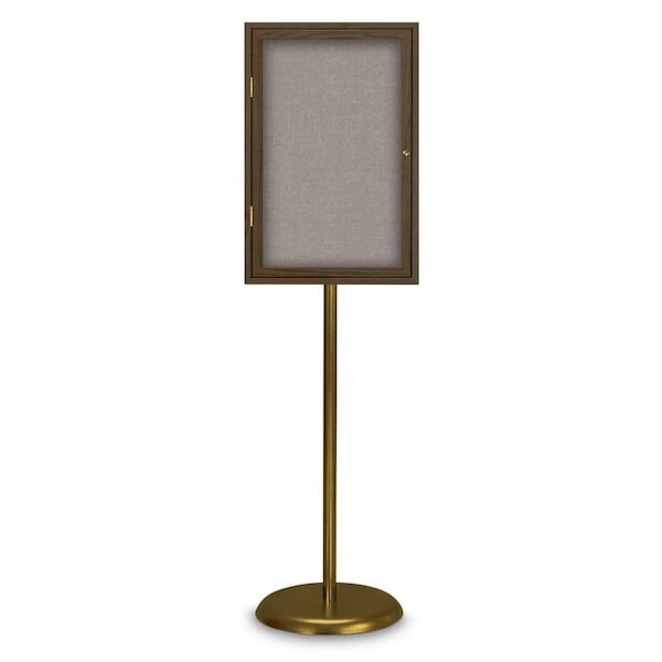 Corkboard, Triple Door, Radius Frame, 96x48", Black/Black